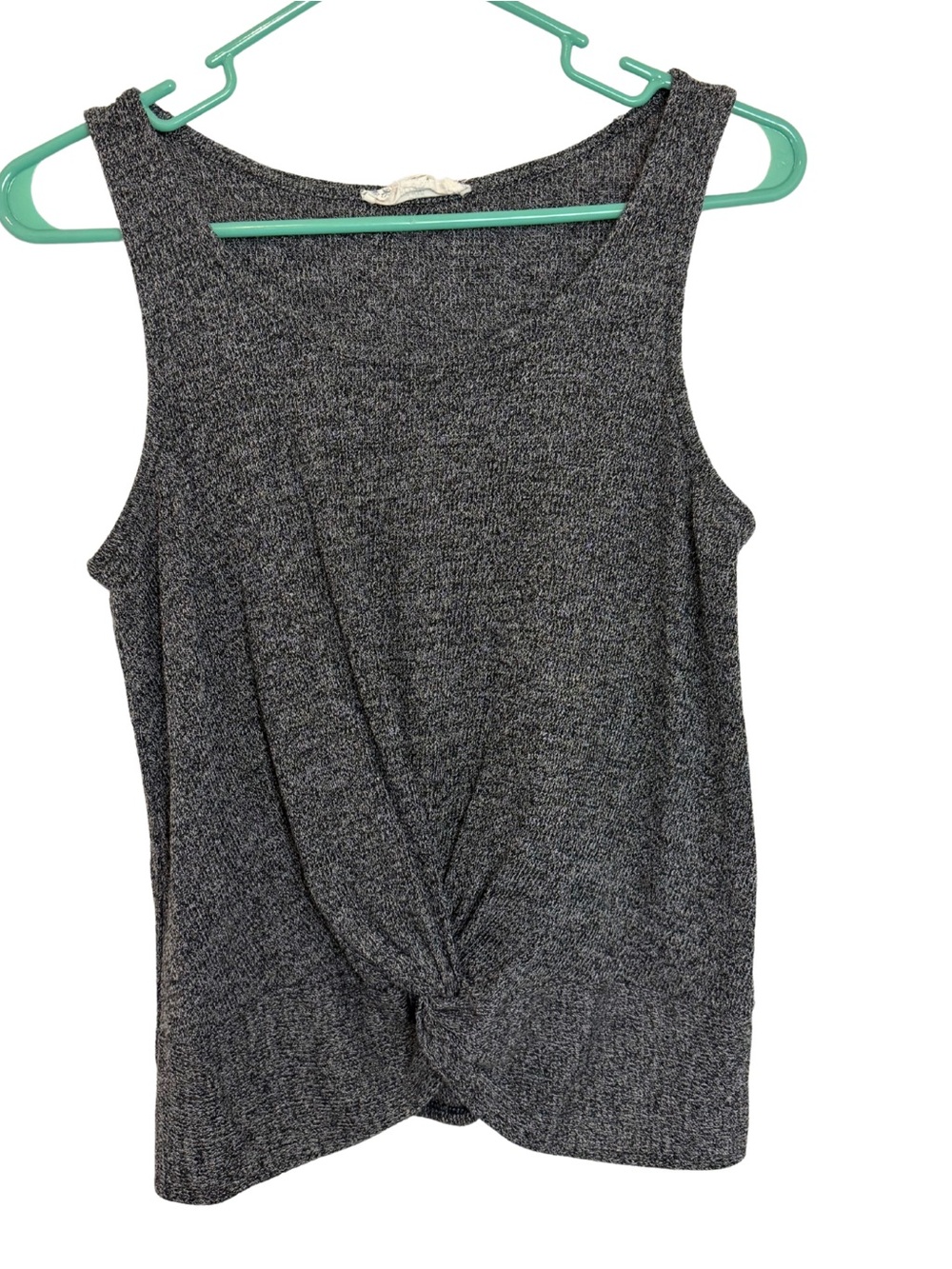 3/$20 Pink Republic Gray Twist-Knot Tank Top